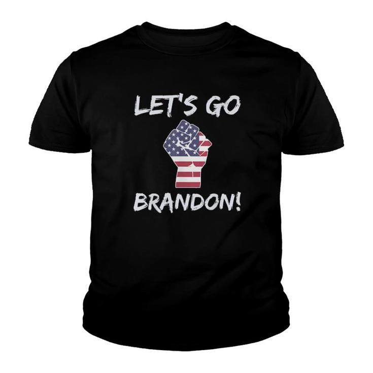 Let’S Go Brandon Patriotic Halloween Meme Youth T-shirt