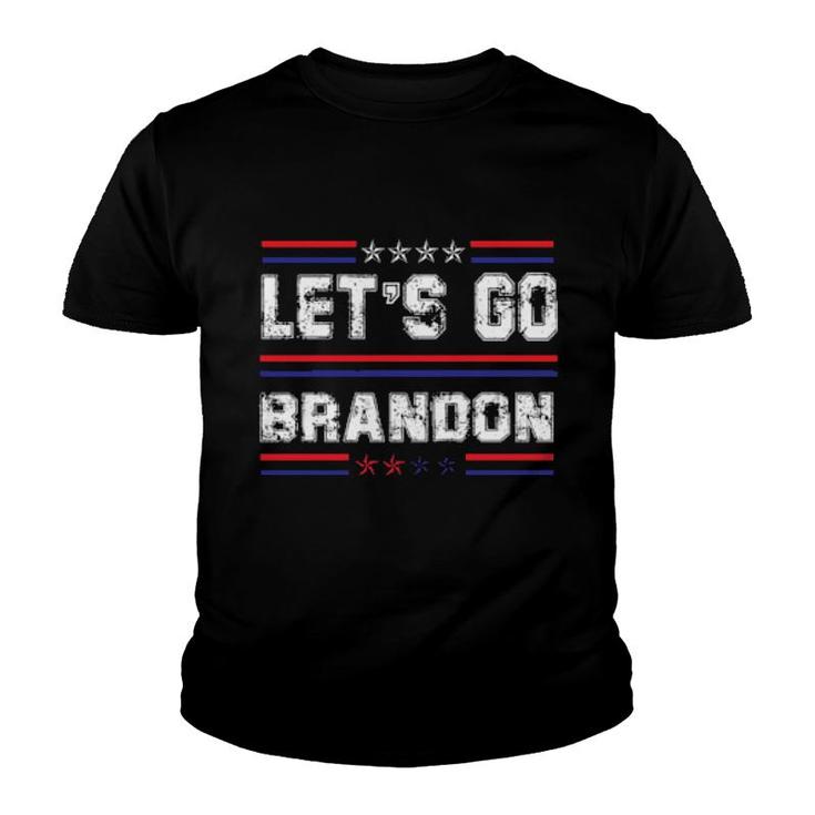 Lets Go Brandon Tee Funny Trendy Sarcastic Let's Go Brandon Youth T-shirt