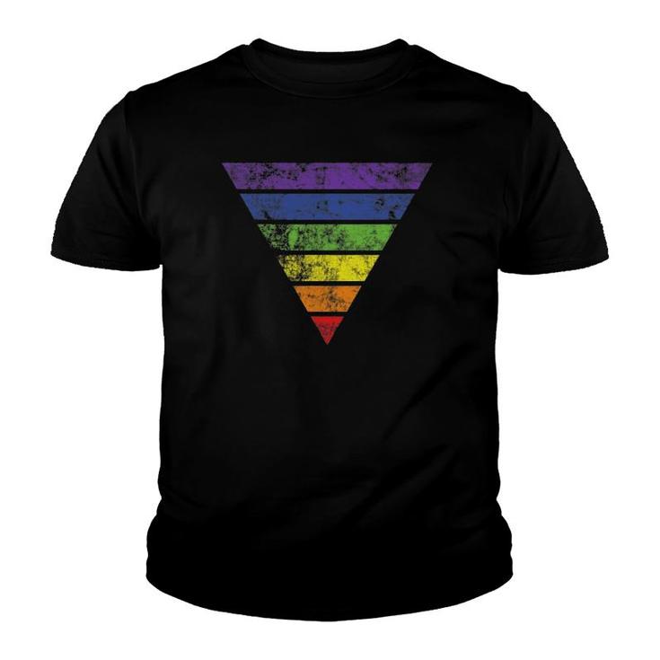 Lgbt Gay Pride  Rainbow Flag Vintage Graphic Tee Gift Youth T-shirt
