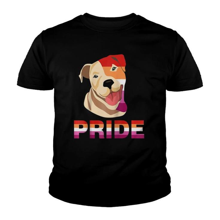Lgbt Labrador Retriever Dog Lesbian Rainbow Pride Support Raglan Baseball Tee Youth T-shirt