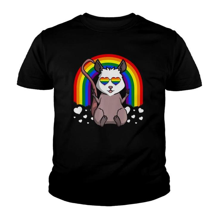 Lgbt Possum Gay Pride Rainbow Lgbtq Cute Gift  Youth T-shirt
