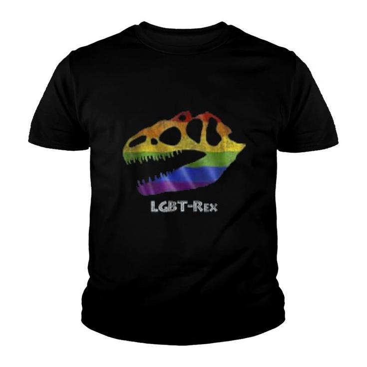 Lgbt Rex Dino Gay Pride Youth T-shirt