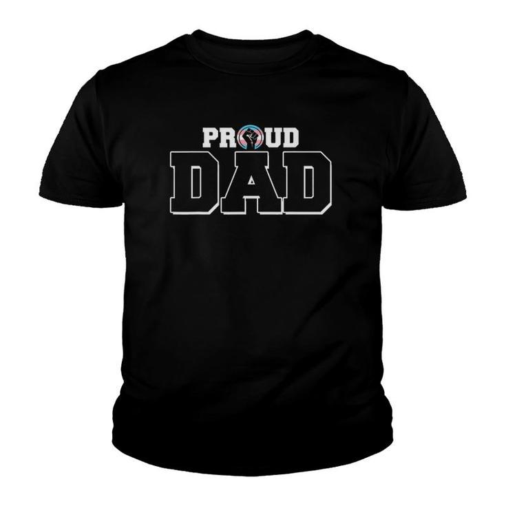 Lgbt Trans Flag Fathers Day Proud Dad From Transgender Son Youth T-shirt