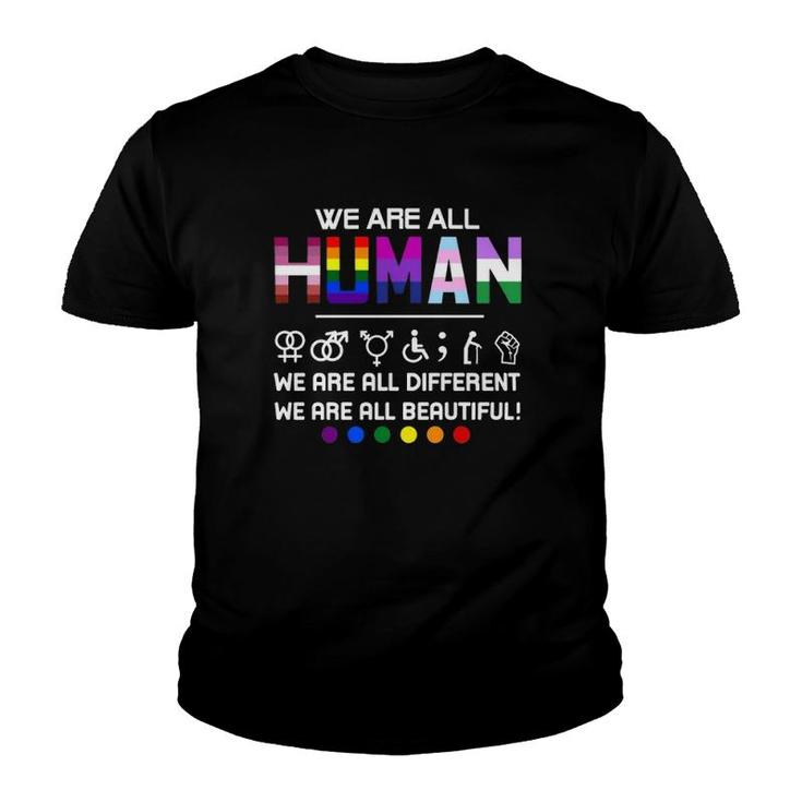 Lgbt We Are All Human Youth T-shirt