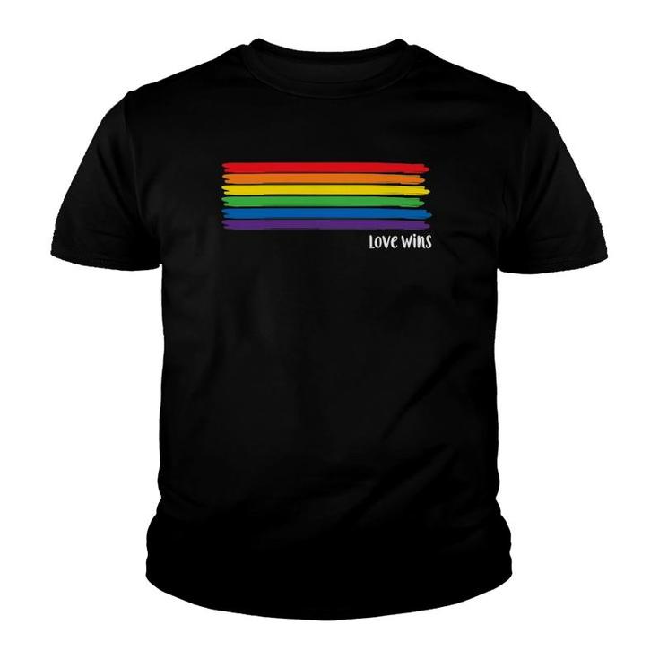 Lgbtq Pride Month, Love Wins Rainbow Youth T-shirt