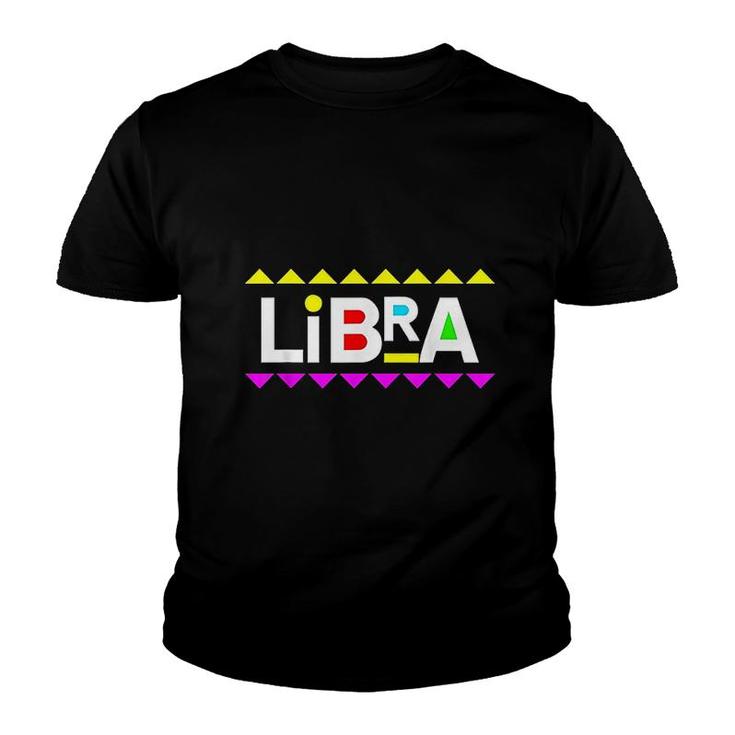 Libra Zodiac Design 90s Style Youth T-shirt