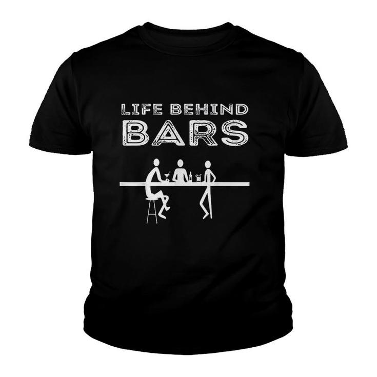 Life Behind Bars Bartender Youth T-shirt