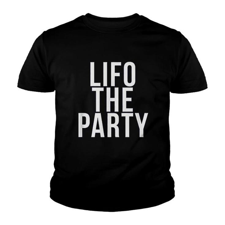 Lifo The Party Funny Accounting Cpa Gift Youth T-shirt