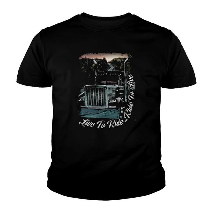 Live To Ride Ride To Live Youth T-shirt