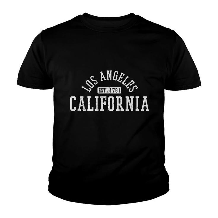 Los Angeles California La Est 1781 Youth T-shirt