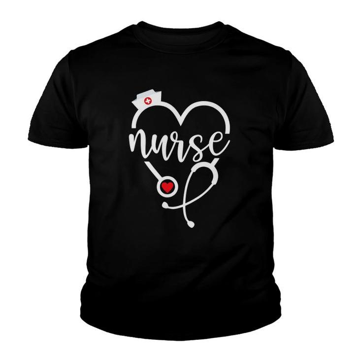 Love Nurse Cute Nurse Er Nurse Rn Nurse Life Scrub Youth T-shirt
