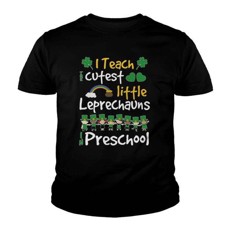 Lucky Leprechauns St Patricks Day Preschool Teacher Youth T-shirt