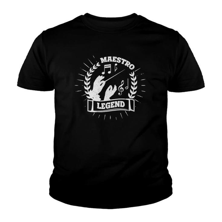 Maestro Conductor Conducting Legend Orchestra Composer Gift Youth T-shirt