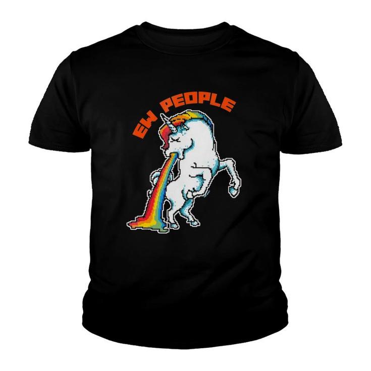 Magical Unicorn Themed Ew People Youth T-shirt