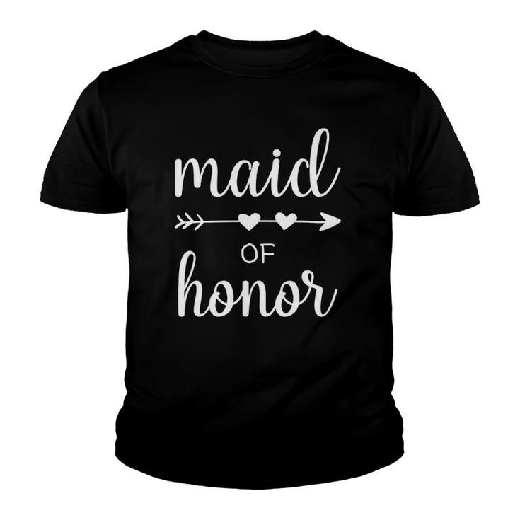 Maid Of Honor Wedding Party Bachelor Party Youth T-shirt