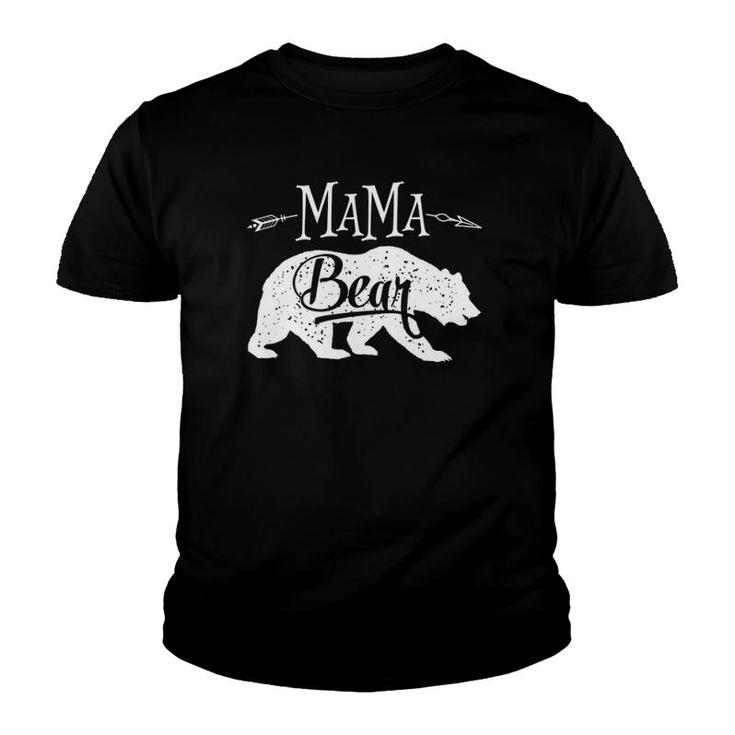 Mama Bear Mothers Day Family Matching Couple Women Youth T-shirt