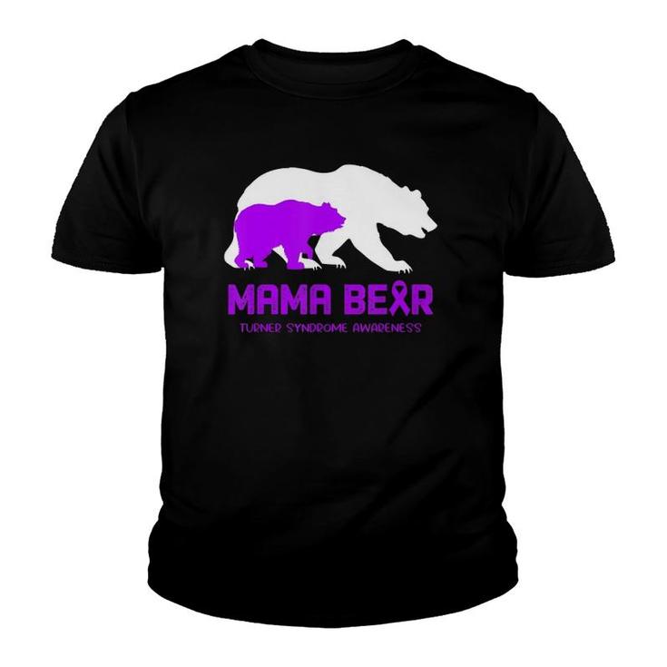 Mama Bear Turner Syndrome Awareness  For Women Men Youth T-shirt
