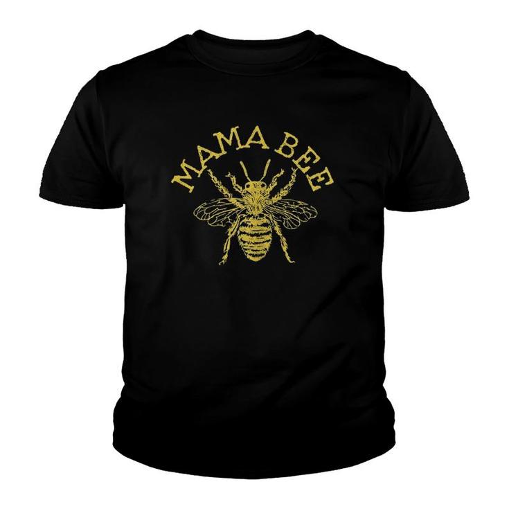 Mama Bee Cute Funny Beekeeper Mother's Day Bee Lover Gift Youth T-shirt