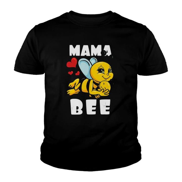 Mama Bee  Mothers Day Honey Beekeeper Mom Gift Idea Youth T-shirt