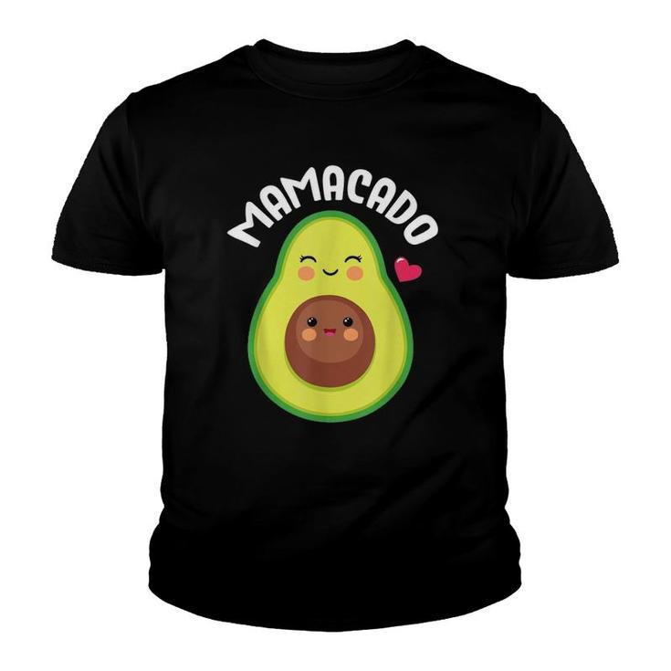 Mamacado Pregnant Avocado Pregnancy Announcement Gift Youth T-shirt