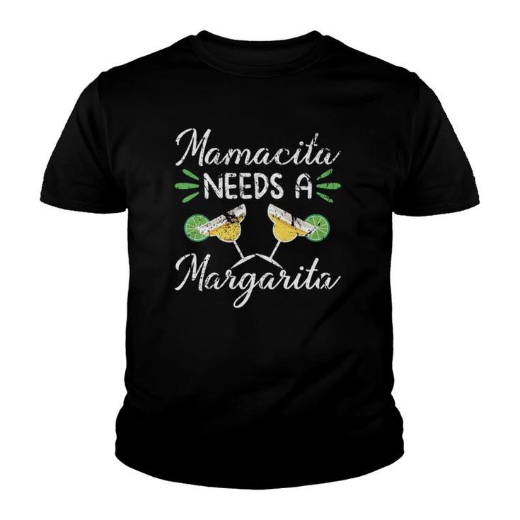Mamacita Needs A Margarita  Womens Cinco De Mayo Party Youth T-shirt