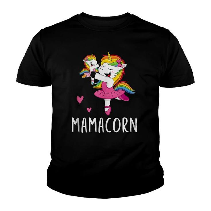 Mamacorn Unicorn Mama Ballerina Mother's Day Gift Youth T-shirt