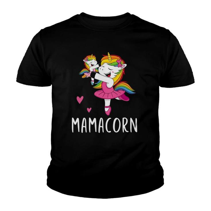 Mamacorn Unicorn Mama Ballerina Mother's Day Youth T-shirt