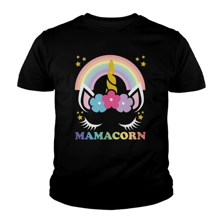Mamacorn Unicorn Mama Cute Unicorn Mom Mamacorn Unicorn Youth T-shirt