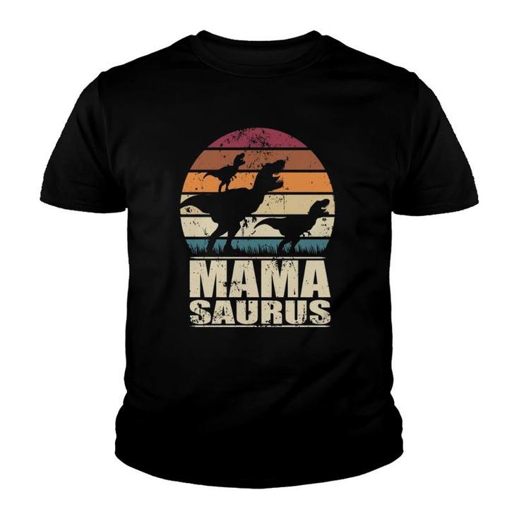 Mamasaurus Rex Dinosaur Baby Dino Twin Dino Mom Mama Saurus Youth T-shirt