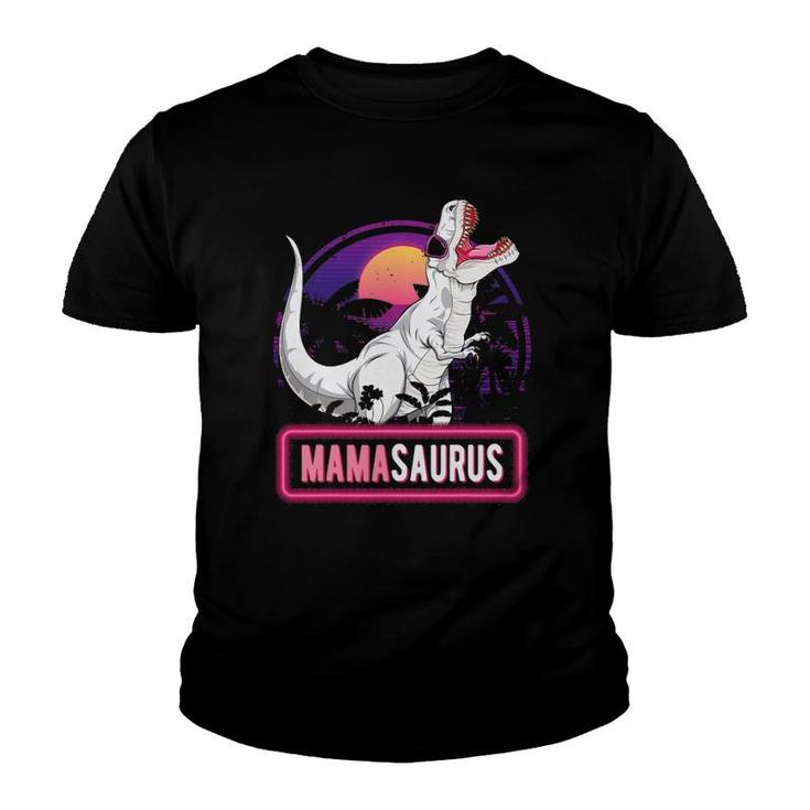 Mamasaurus Trex Dinosaur Funny Mama Saurus Family Matching Youth T-shirt