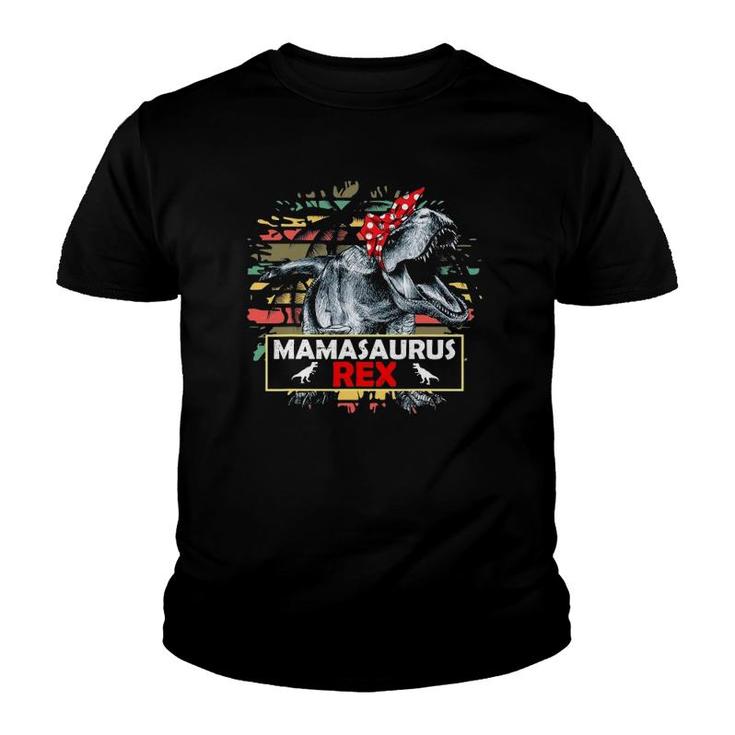 Mamasaurusrex Dinosaur Mama Saurus Family Matching Women Youth T-shirt