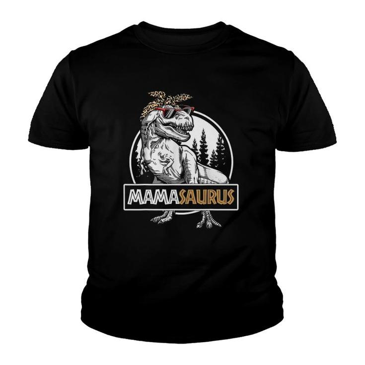 Mamasaurusrex Dinosaur Mama Saurus Funny Family Matching Youth T-shirt