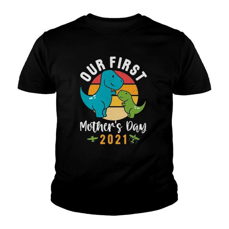 Mamasaurusrex Mommy Baby Dinosaur First Mother's Day 2021 Ver2 Youth T-shirt