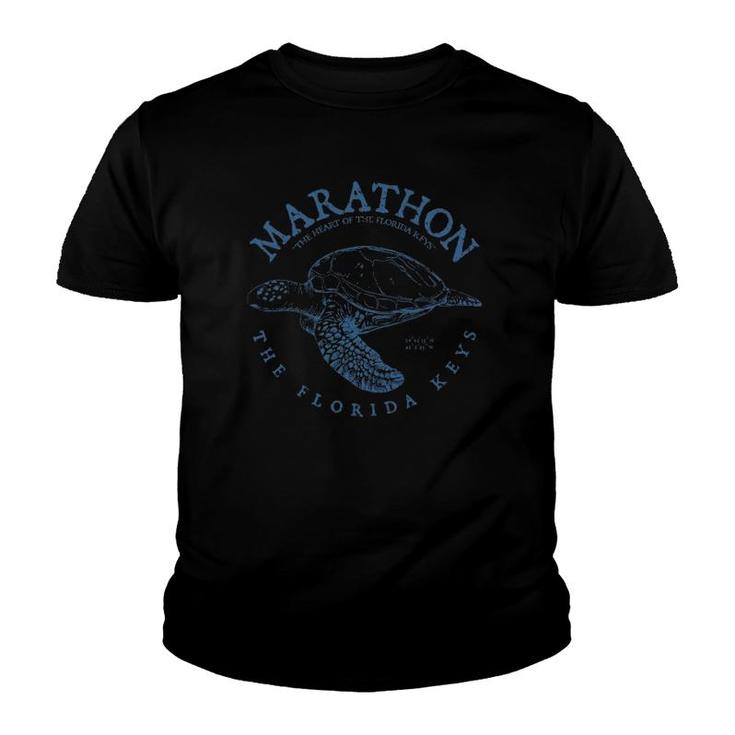 Marathon Turtle Florida Keys Scuba Fishing Diving Tee Youth T-shirt
