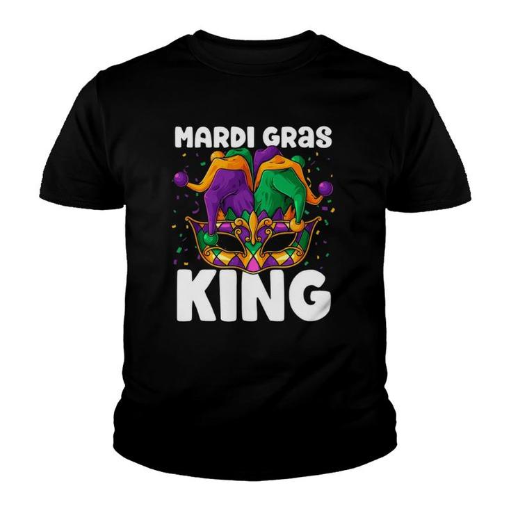 Mardi Gras King Carnival Celebrations Party Festival Costume  Youth T-shirt
