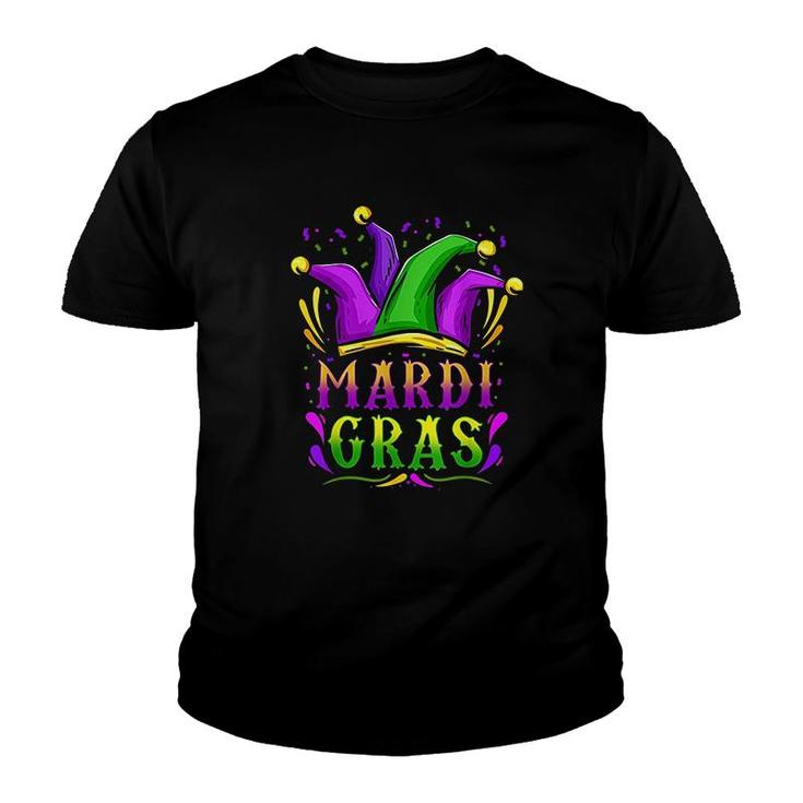 Mardi Gras Party Hat Gift Youth T-shirt