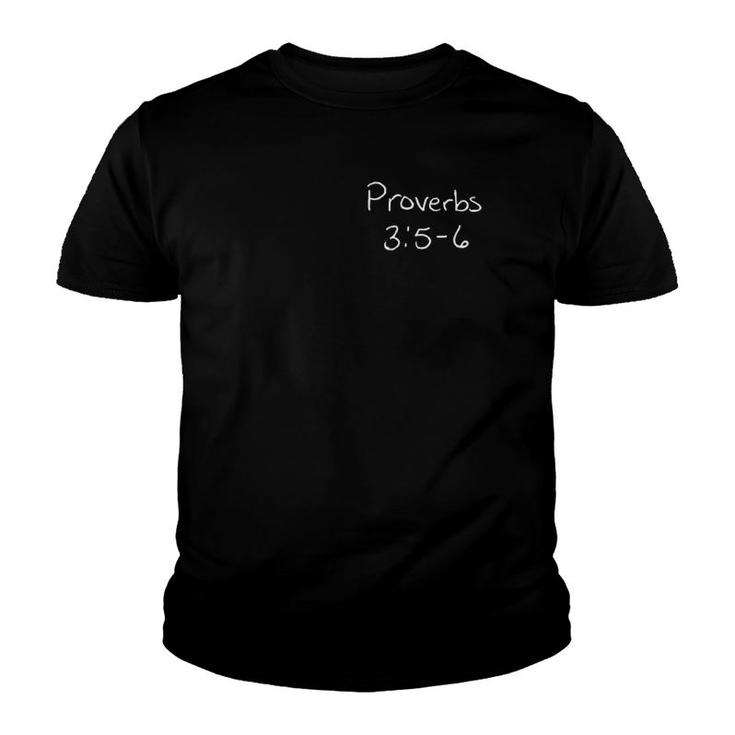 Marti's Handwriting Proverbs 35-6 Cute Gift For Christians Youth T-shirt