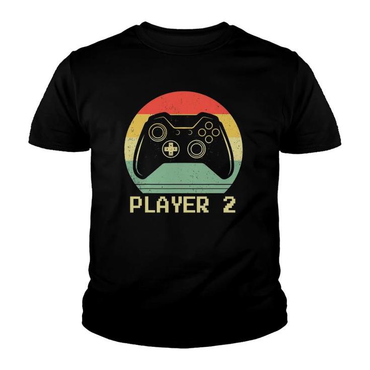Matching Gamer Couple Player 2 Player 1 Video Game Gaming Youth T-shirt