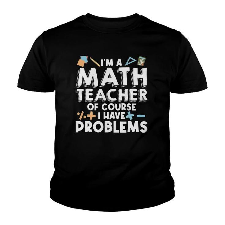 Math Teacher Art Men Women Statistics Algebra Mathematics Youth T-shirt