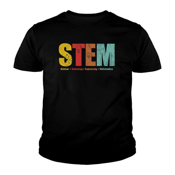 Math Teacher Stem Science Technology Engineering Mathematics Youth T-shirt