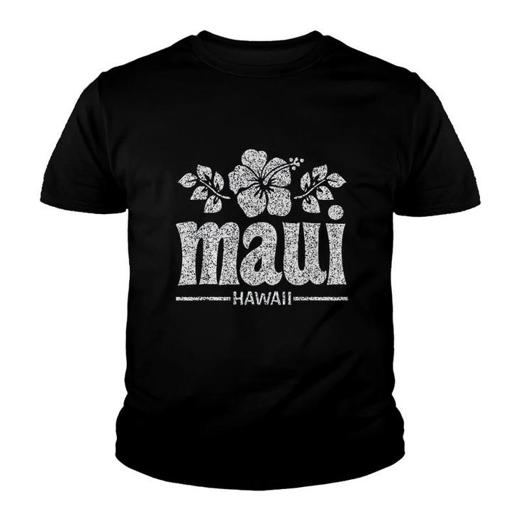 Maui Hawaii Flowers Youth T-shirt
