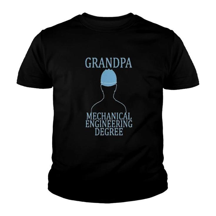 Mechanical Engineering Grandpa Degree Youth T-shirt
