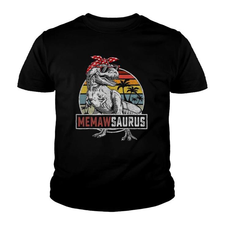 Memawsaurusrex Dinosaur Memaw Saurus Family Matching Youth T-shirt