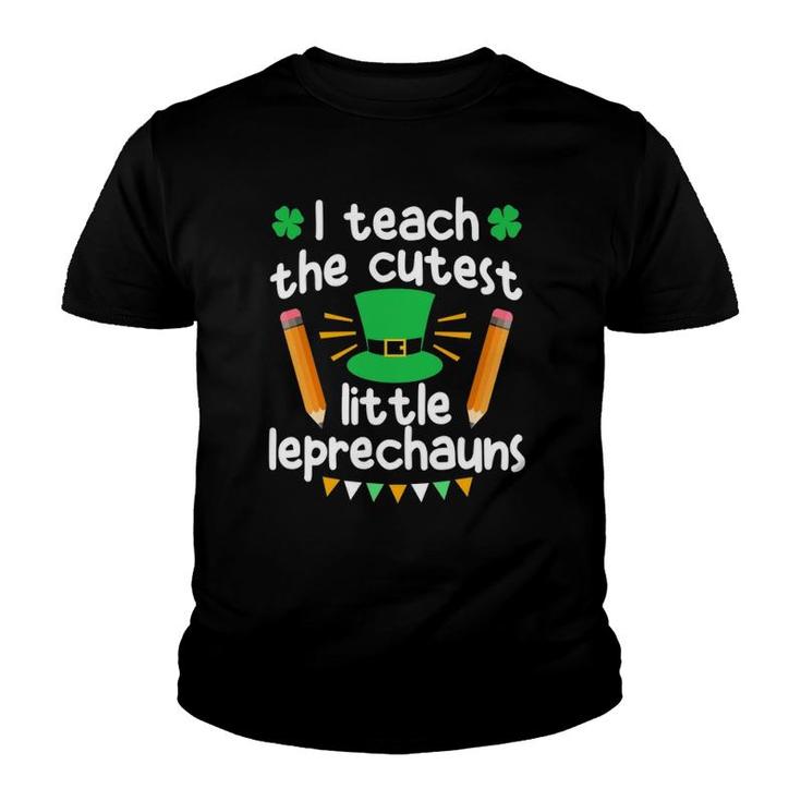 Men Women Teachers - I Teach The Cutest Little Leprechauns Youth T-shirt