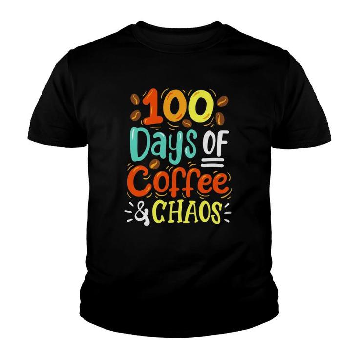 Mens 100 Days Of School 100Th Day Teacher Youth T-shirt