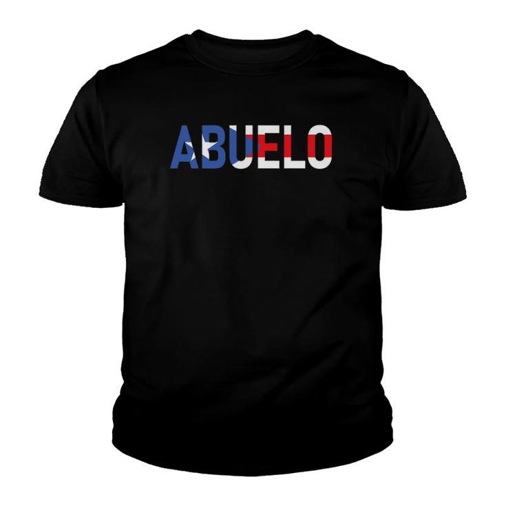 Mens Abuelo Puerto Rico Flag Puerto Rican Pride Father's Day Youth T-shirt