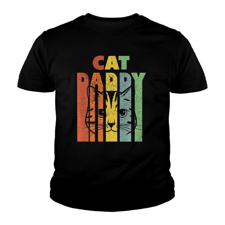 Mens Best Cat Daddy Kitten Daddy The Catfather Cat Daddy  Youth T-shirt