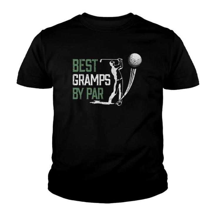 Mens Best Gramps By Par Father's Day Gifts Golf Lover Youth T-shirt