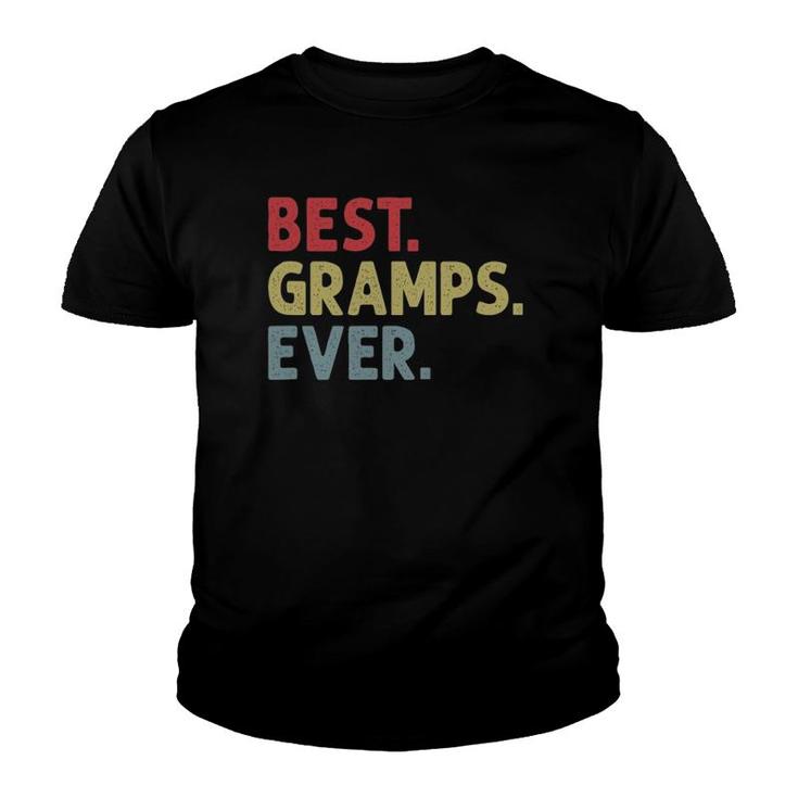 Mens Best Gramps Ever Gift For Grandpa Grandfather From Grandkids Youth T-shirt