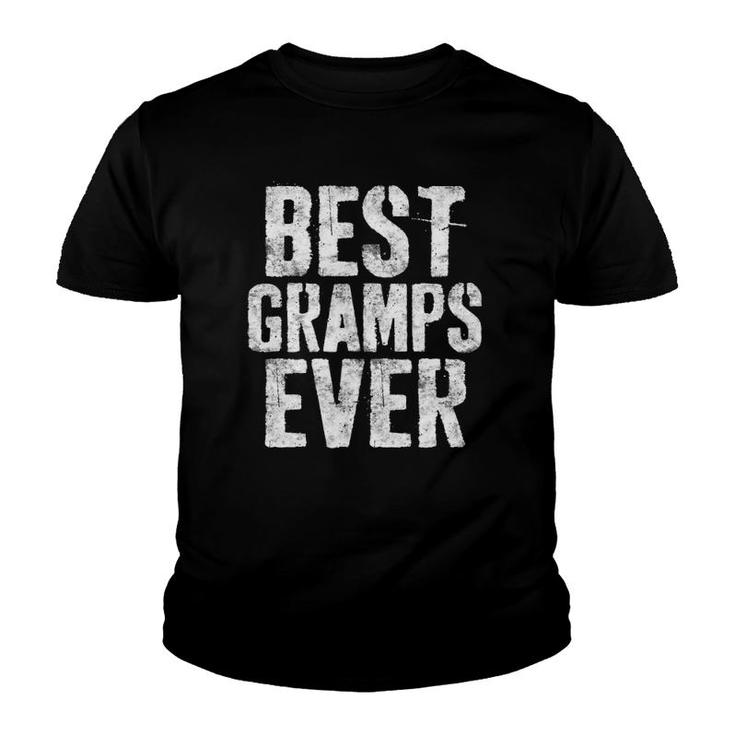 Mens Best Gramps Ever Grandfather Youth T-shirt